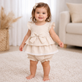 Completo Bambina 2 Pezzi – Fiocco e Volant