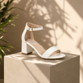 Sandalo Chic con Tacco Quadrato Donna