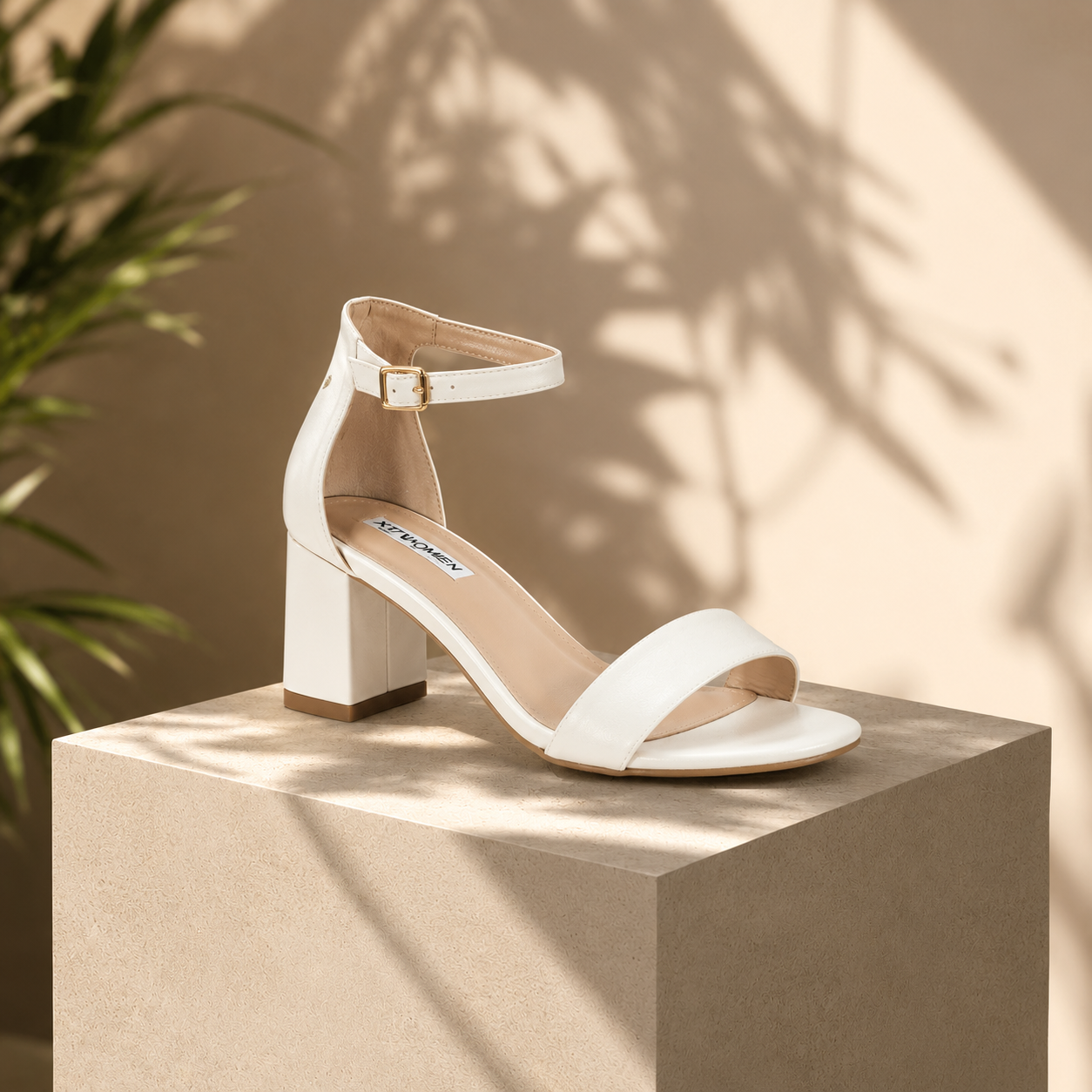 Sandalo Chic con Tacco Quadrato Donna