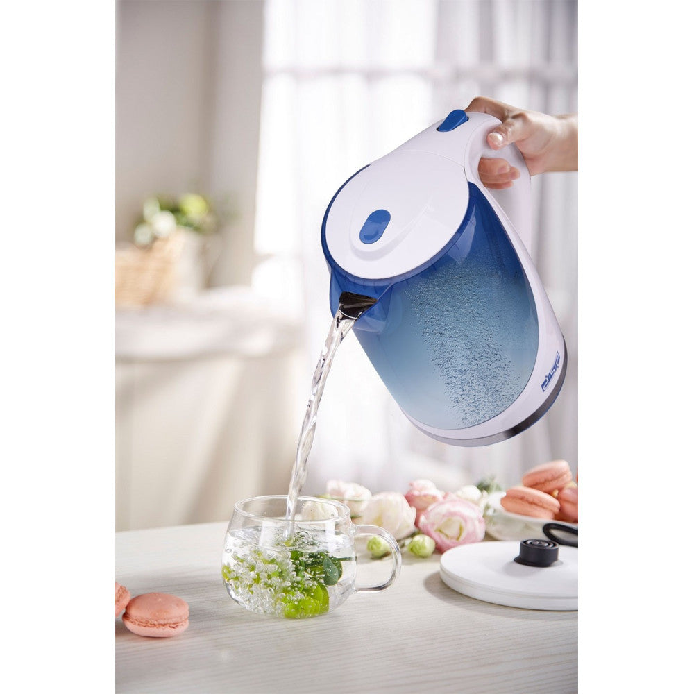 BOLLITORE ELETTRICO A CARAFFA 1,7 LITRI PER TE' INFUSI 2200W IN ACCIAIO INOX