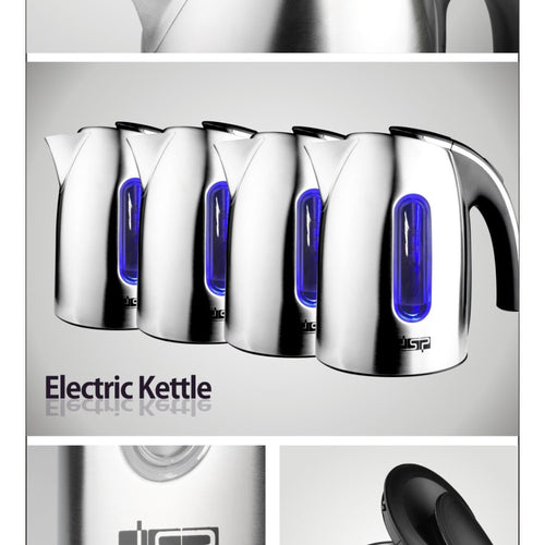 BOLLITORE ELETTRICO A CARAFFA DA 1,2LT IN ACCIAIO INOX PER TE' E INFUSI 1370W