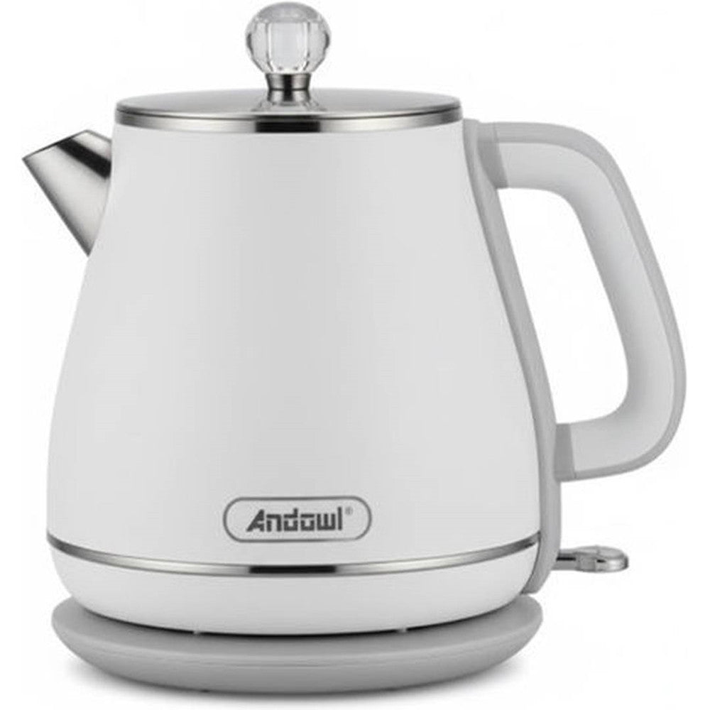 BOLLITORE ELETTRICO IN ACCIAIO INOX CAPACITÀ 1,8 LT 1800 W SPEGNIMENTO AUTOMATICO Q-RS700