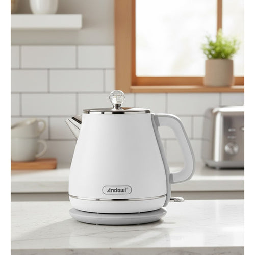 BOLLITORE ELETTRICO IN ACCIAIO INOX CAPACITÀ 1,8 LT 1800 W SPEGNIMENTO AUTOMATICO Q-RS700