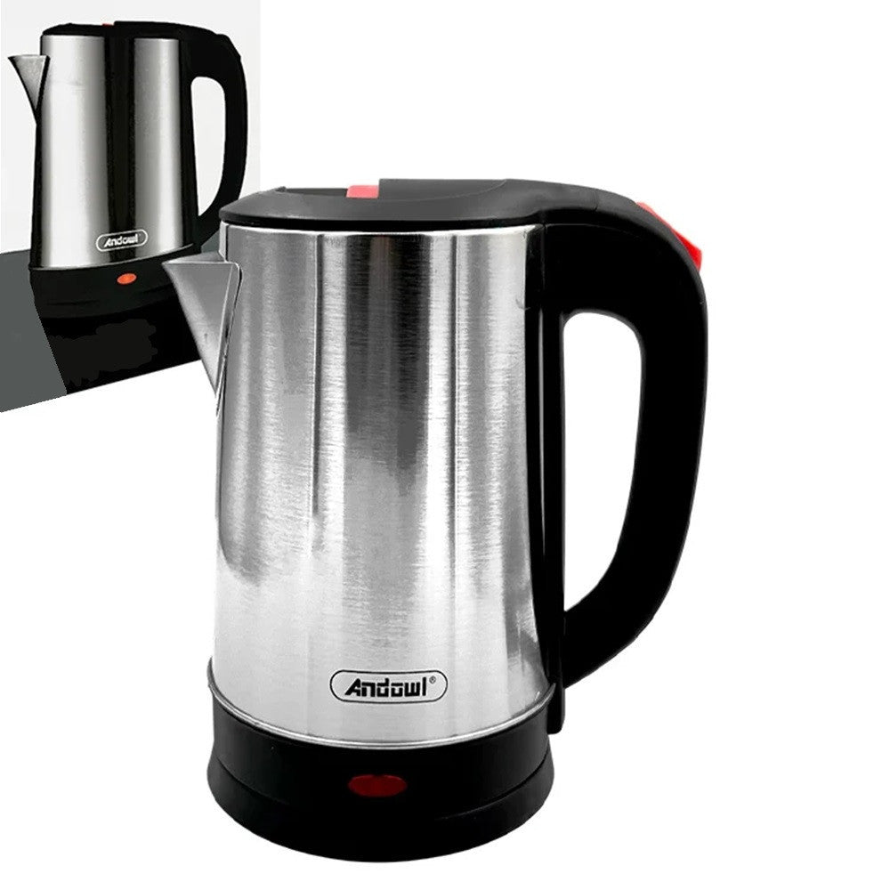 BOLLITORE RISCALDANTE ELETTRICO IN ACCIAIO INOSSIDABILE CAPACITÀ 1,8 LT 1500 W Q-RS286