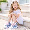 Sneakers Bambina Alte con Fiocco e Cuoricino