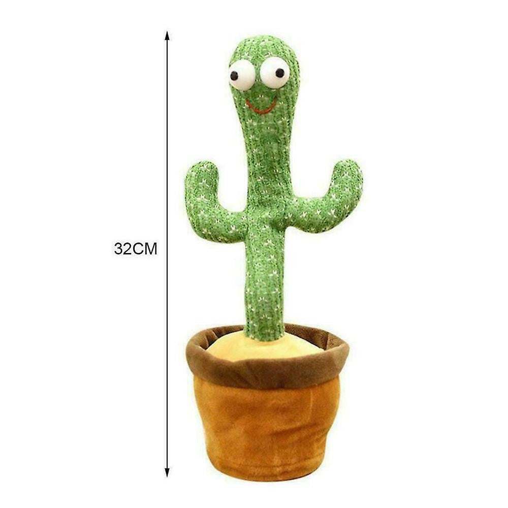 CACTUS BALLERINO GIOCATTOLO PUPAZZO PELUCHE PARLANTE CANTA BALLA LUCI E SUONI