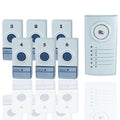 CAMPANELLO WIRELESS SENZA FILI CASA UFFICIO CON 6 ZONE PORTE SEPARATE DIGITALE