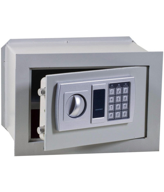 CASSAFORTE A MURO NUMERICA DIGITALE ELETTRONICA 31X20X20CM SICUREZ. GRIGIO SCURO
