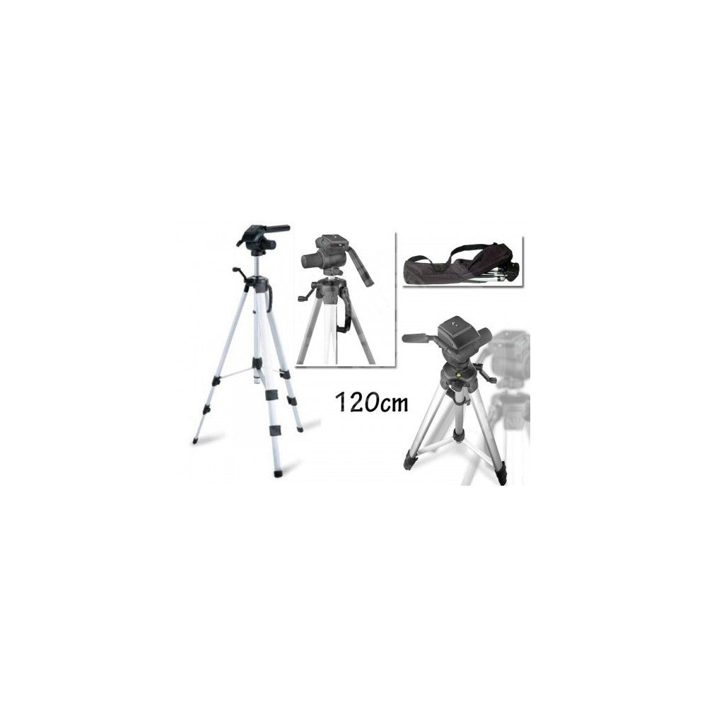 CAVALETTO TREPPIEDE 120 CM PER MACCHINA FOTOGRAFICA DIGITALE VIDEOCAMERA