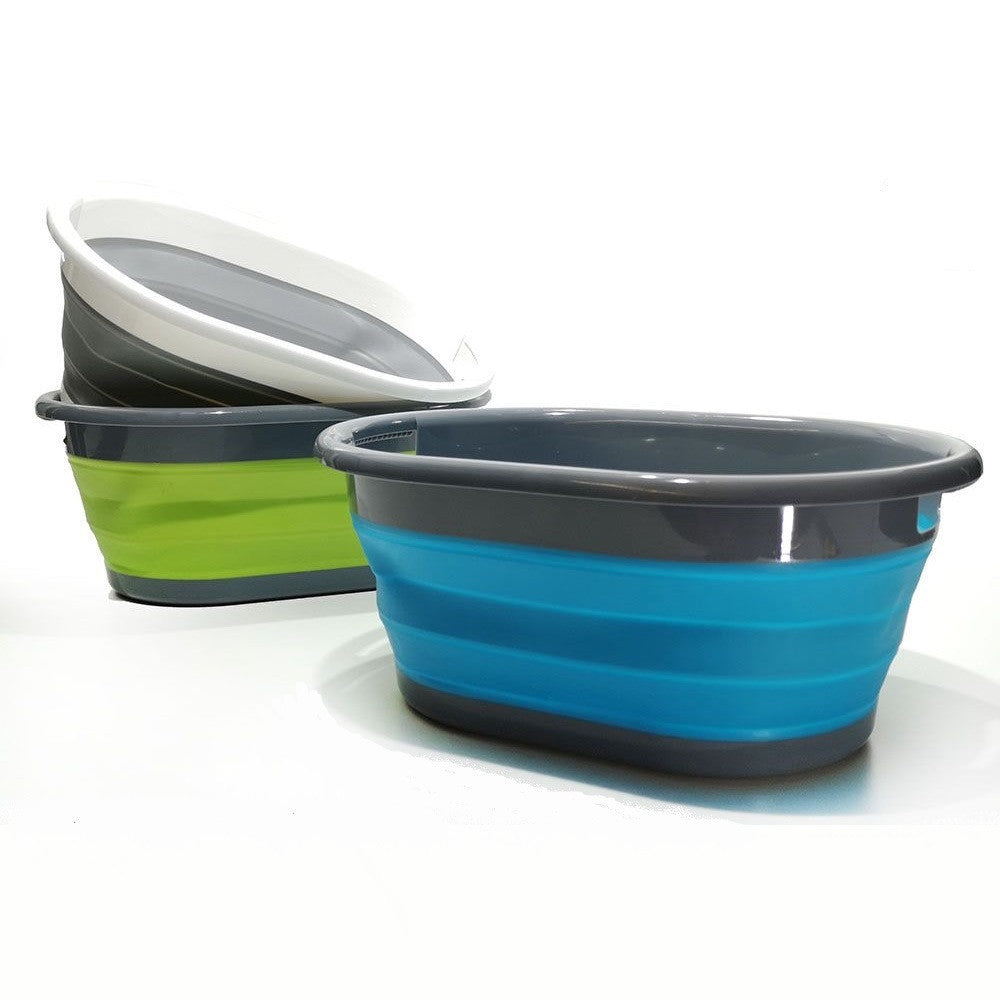 CESTA CONTENITORE PER BUCATO RICHIUDIBILE SALVASPAZIO 17 LITRI IN PLASTICA SILICONE