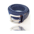 CINTURA DONNA UOMO INTRECCIATA BLU BIANCA GLAMOUR FASHION ALLA MODA