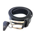 CINTURA UOMO PELLE NERA CTV80028 ELEGANTE GLAMOUR FASHION ALLA MODA