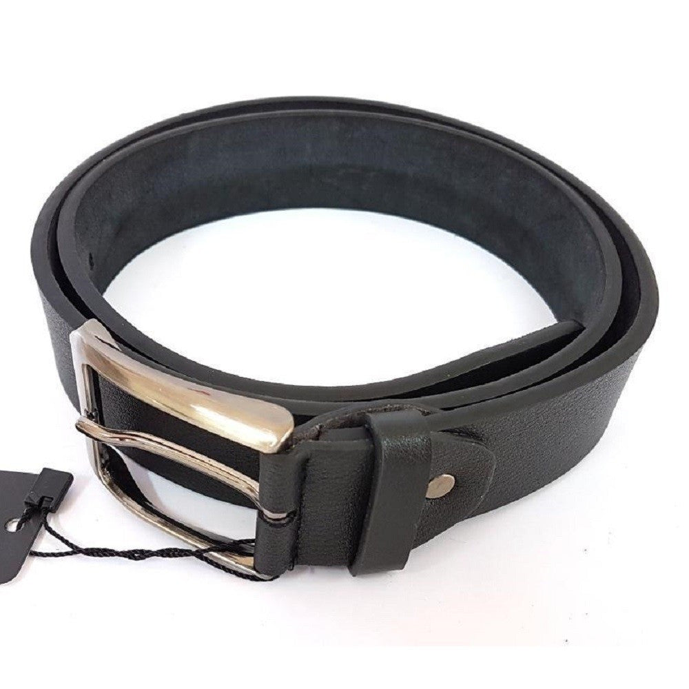 CINTURA UOMO PELLE NERA CTV80029 ELEGANTE GLAMOUR FASHION ALLA MODA