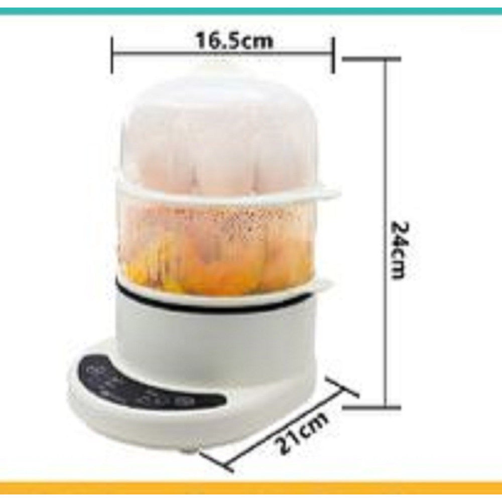 CUOCI UOVA AL VAPORE BOLLITORE ELETTRICO 350 WATT CUOCIUOVA 24X21X16.5CM TX-8406