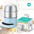 CUOCI UOVA AL VAPORE BOLLITORE ELETTRICO 350W FORNELLO CUOCIUOVA 12 UOVA TX-8405
