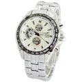 CURREN M928W OROLOGIO DA POLSO UOMO CINTURINO IN ACCIAIO INOX COLORE ARGENTO