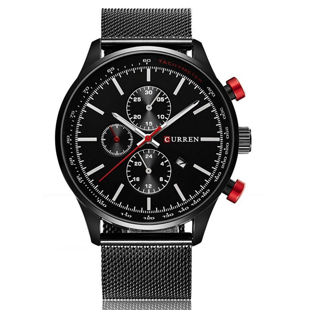 CURREN UOMO ANALOGICO OROLOGIO AL QUARZO CON CINTURINO IN LEGA WATER RESISTAN