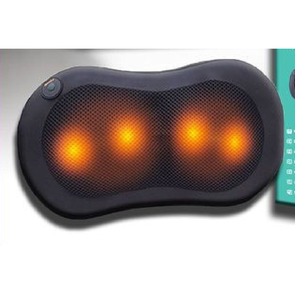 CUSCINO MASSAGGIATORE ELETTRICO CERVICALE MASSAGGIO BENESSERE LED SHIATSU TX-8069