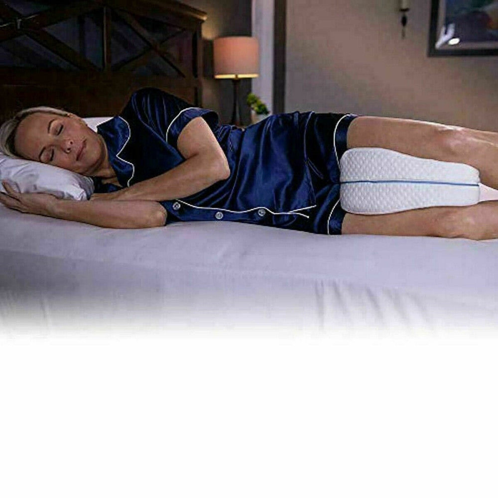 CUSCINO TRA LE GAMBE MEMORY FOAM SUPPORTO ORTOPEDICO GINOCCHIA SCHIENA LAVABILE