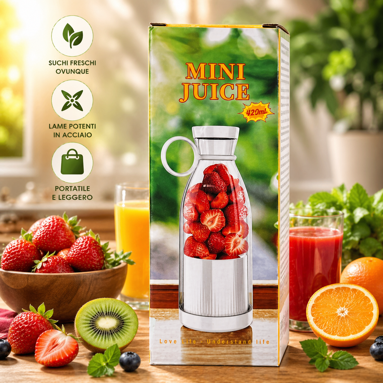 Mini Blender USB – Smoothie e Succhi Ovunque