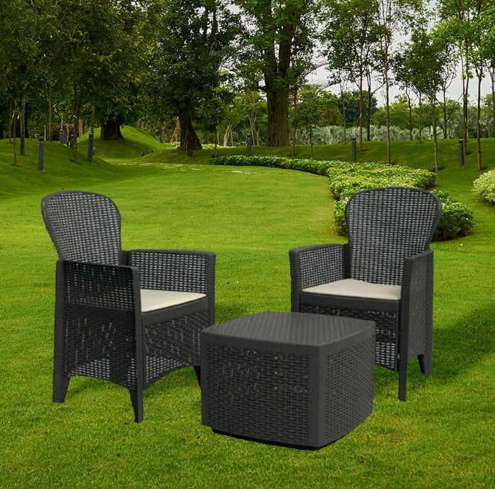 Set da giardino 3 pezzi