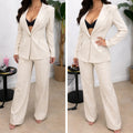 Completo elegante blazer e pantalone