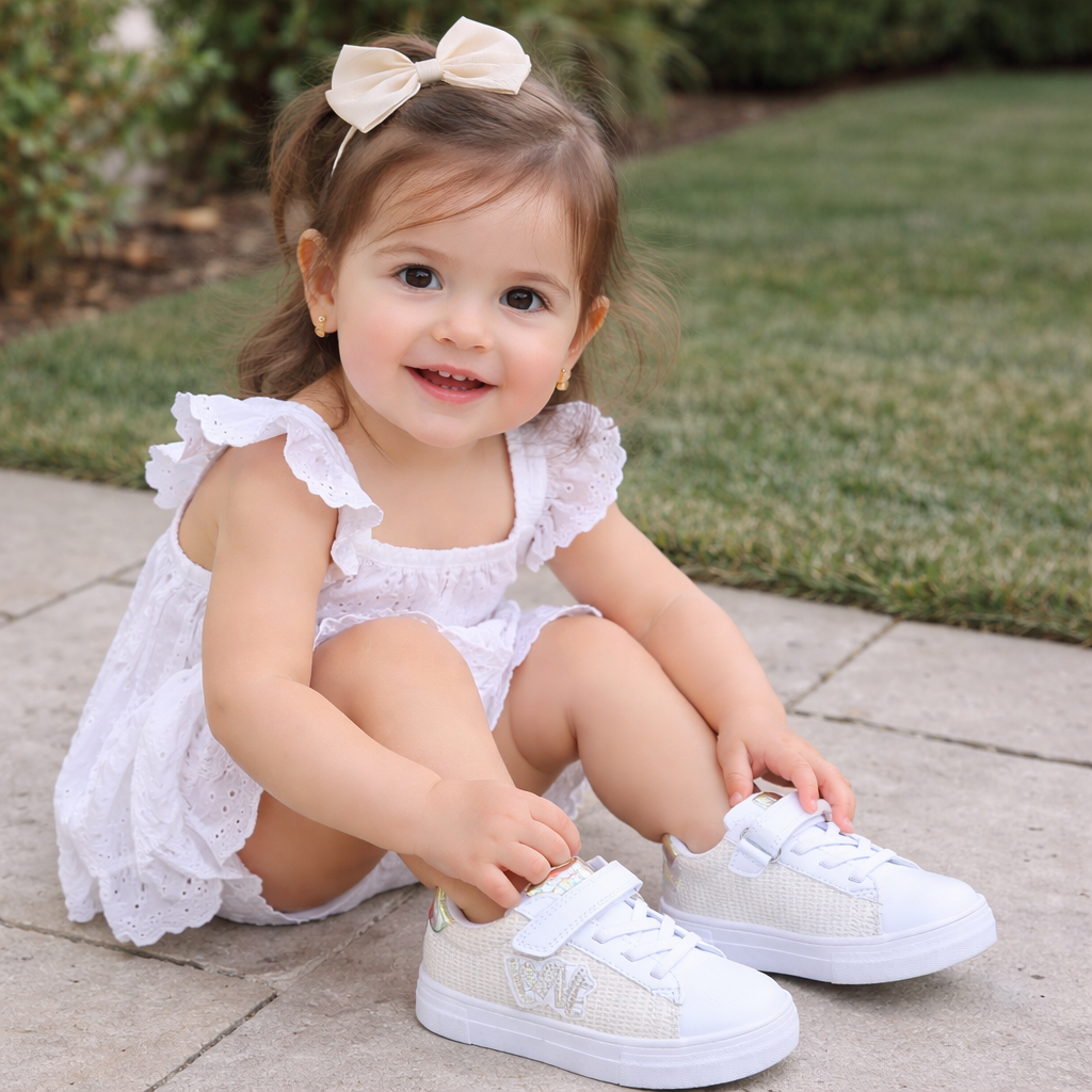 Sneakers Bambina con Dettaglio LOVE