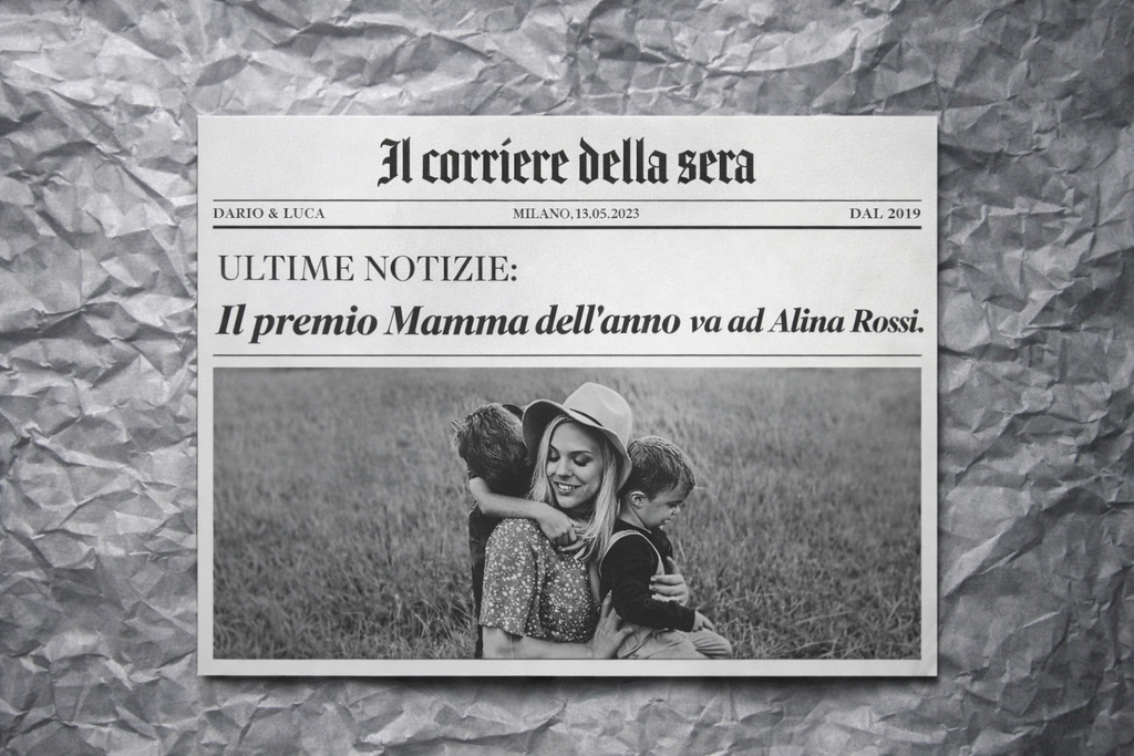 Tela Giornale Festa della Mamma