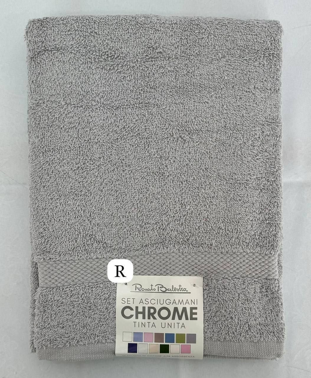Set Asciugamani “Chrome” – Tinta Unita