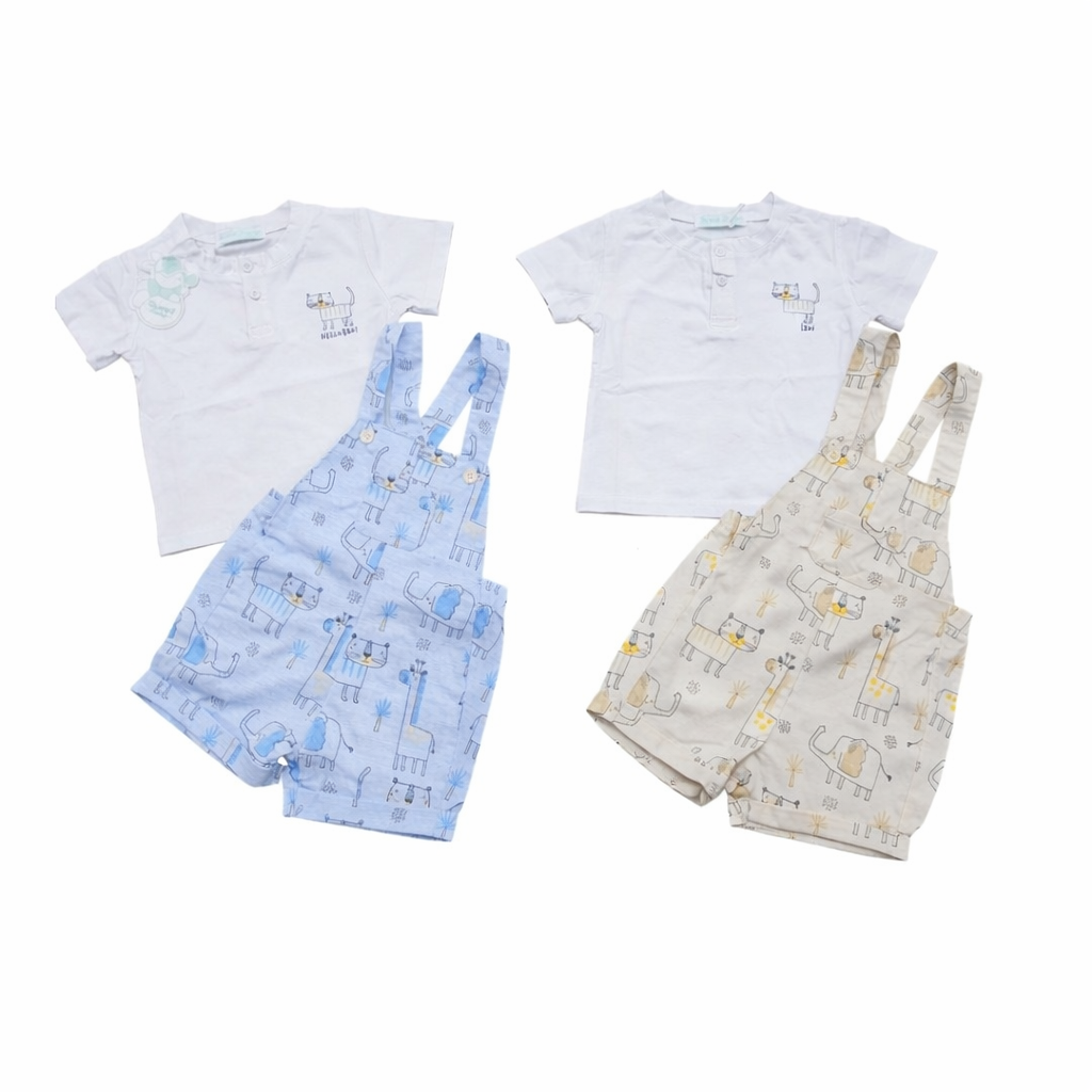 Completo bimbi salopette + t-shirt