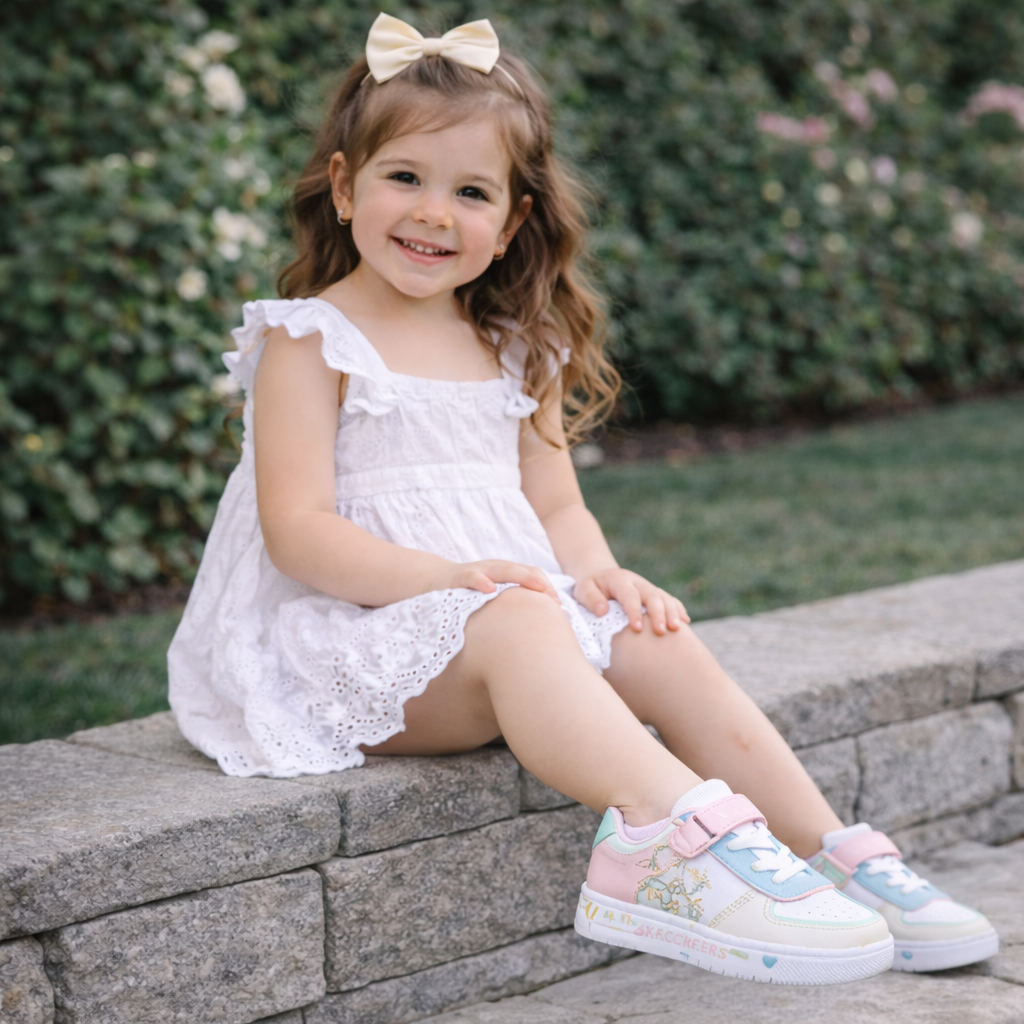 Sneakers Bambina Pastello con Velcro – Comode e Chic