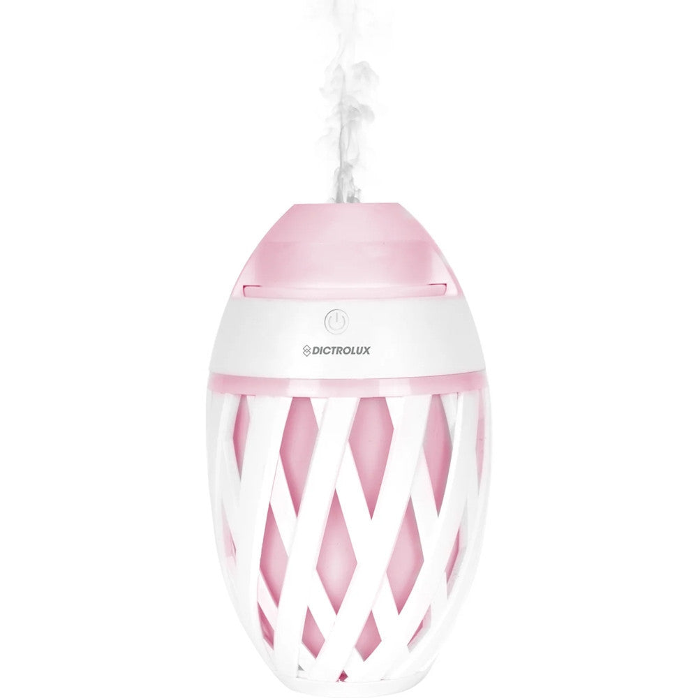DIFFUSORE DI ESSENZE PROFUMATE A ULTRASUONI 7 LUCI LED USB Ø11CM H18CM PER CROMOTERAPIA
