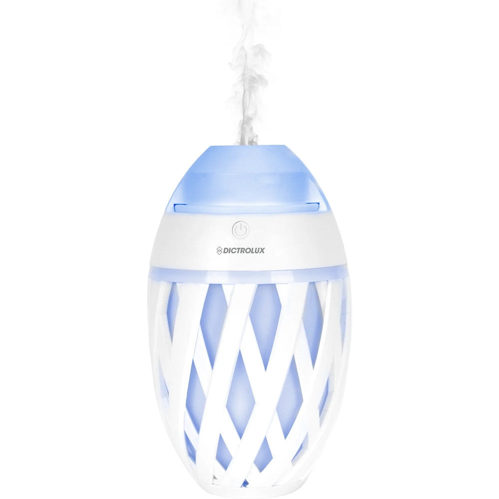 DIFFUSORE DI ESSENZE PROFUMATE A ULTRASUONI 7 LUCI LED USB Ø11CM H18CM PER CROMOTERAPIA