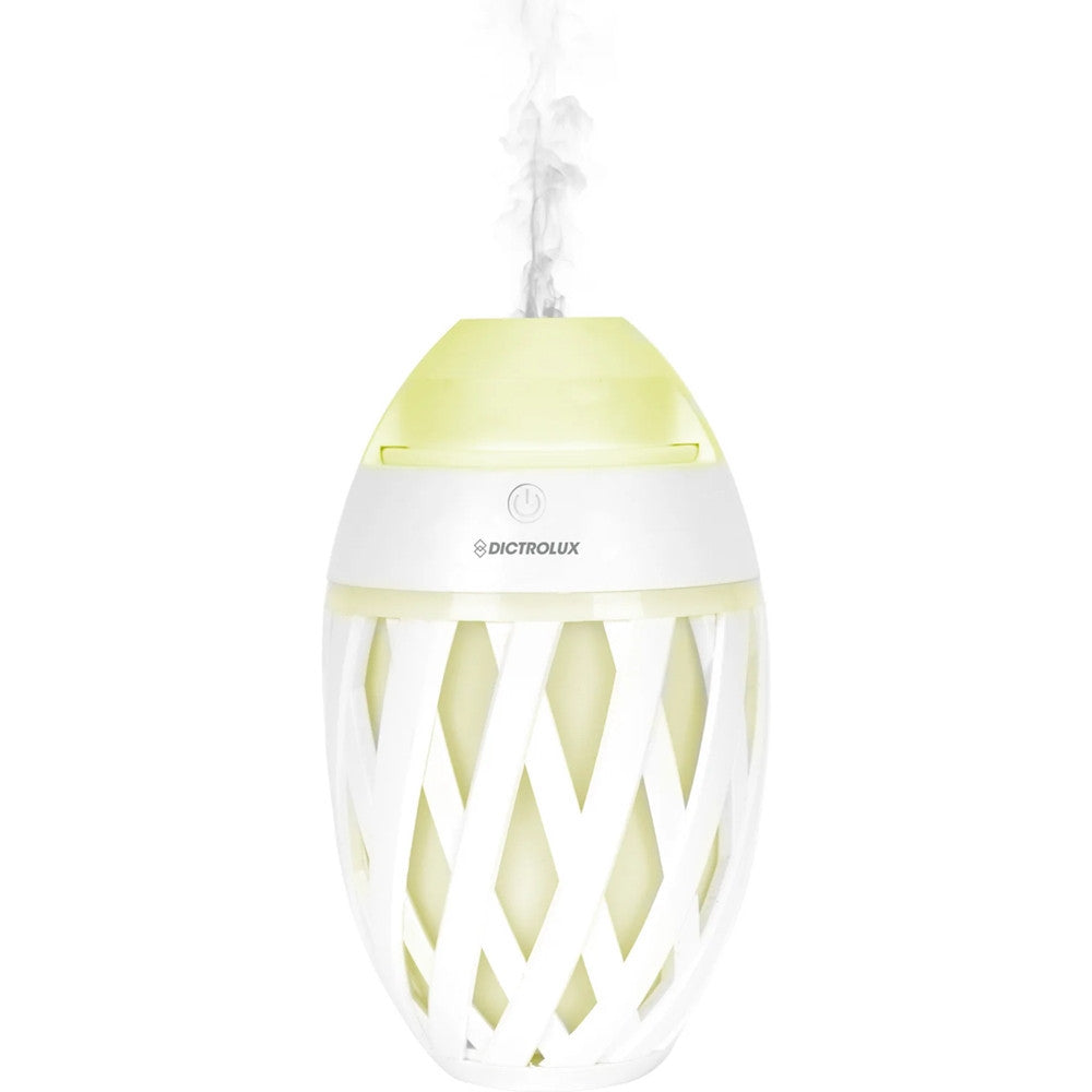 DIFFUSORE DI ESSENZE PROFUMATE A ULTRASUONI 7 LUCI LED USB Ø11CM H18CM PER CROMOTERAPIA