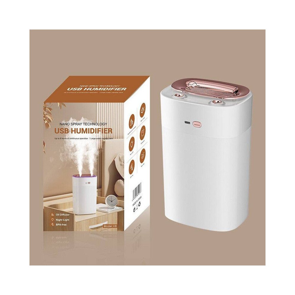 DIFFUSORE PER AMBIENTE AROMATERAPIA DI OLI ESSENZILI PROFUMATORE NANO SPRAY LED
