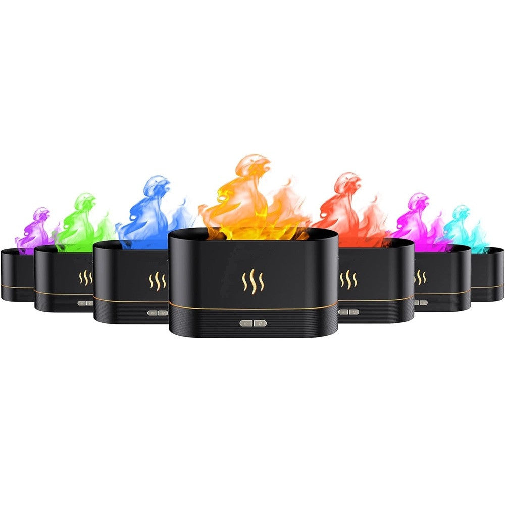 DIFFUSORE UMIDIFICATORE A NEBBIA LUCE EFFETTO FIAMMA SUPER SILENZIOSO PER CAMERA UFFICIO