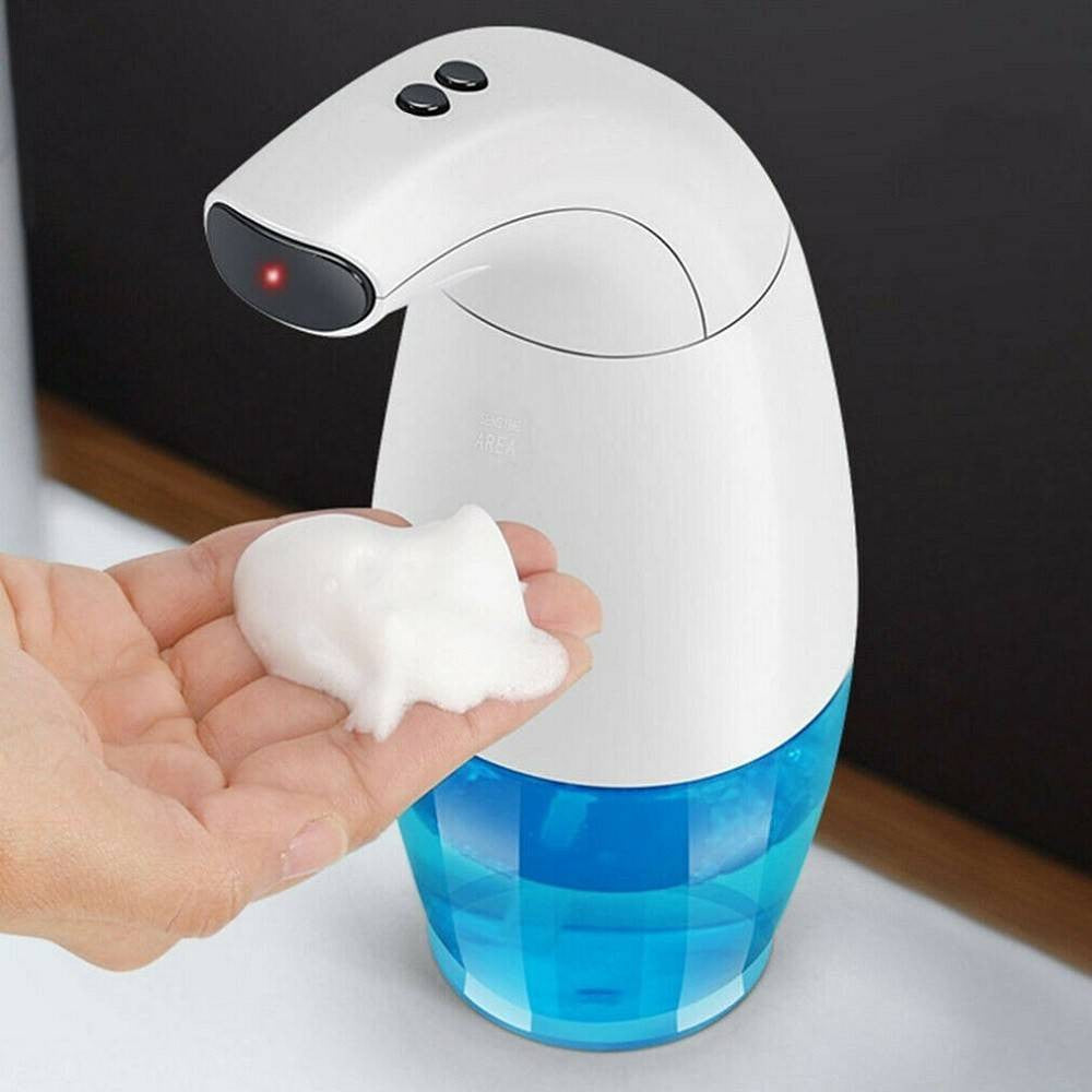 DISPENSER EROGATORE AUTOMATICO SAPONE GEL SCHIUMA 340ML CON SENSORE A INFRAROSSI