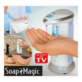 DISPENSER EROGATORE DOSATORE SAPONE AUTOMATICO INFRAROSSI CON FOTOCELLULA