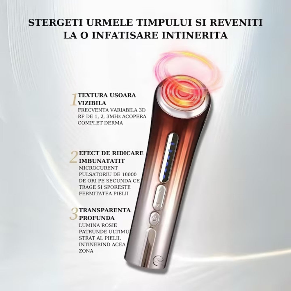 DISPOSITIVO ANTIRUGHE LIFTING FACCIALE RIVITALIZZA RASSODA SCHIARISCE VISO USB PORTATILE