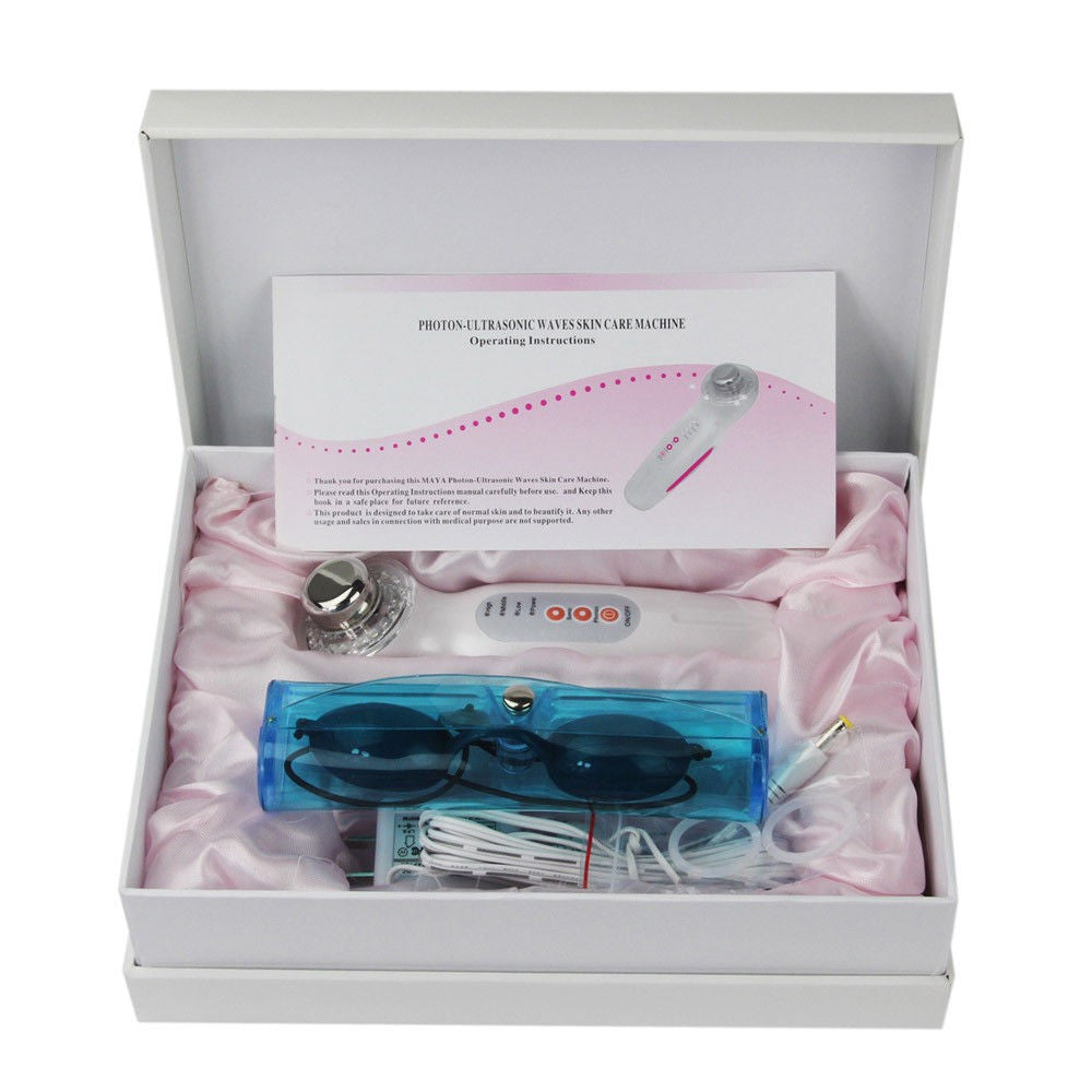 DISPOSITIVO KIT TRATTAMENTO ANTI RUGHE ULTRASUONI PULIZIA RINGIOVAMENTO VISO