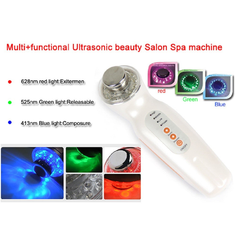 DISPOSITIVO KIT TRATTAMENTO ANTI RUGHE ULTRASUONI PULIZIA RINGIOVAMENTO VISO