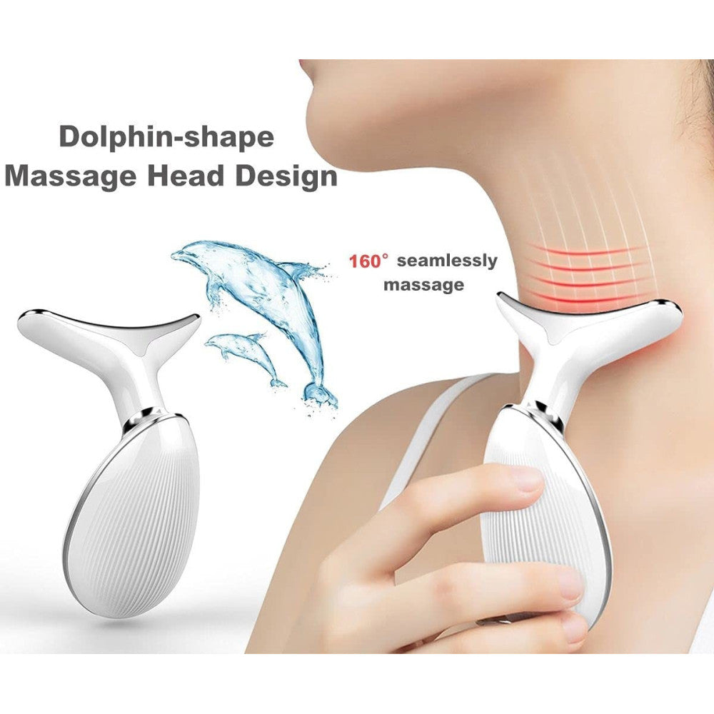 DISPOSITIVO MASSAGGIATORE DI BELLEZZA ANTIETÀ PER COLLO VISO RICARICABILE Q-MJ10