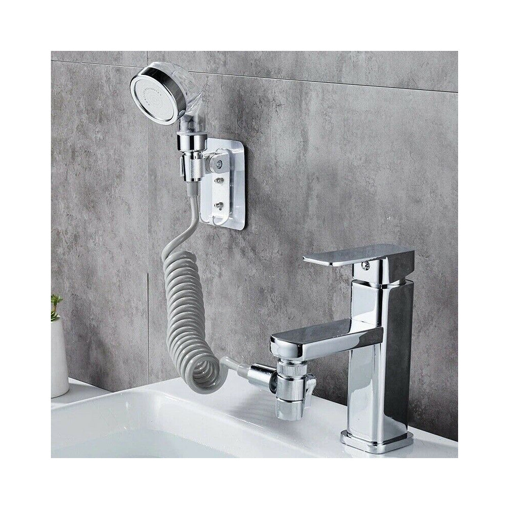 DOCCIA A MANO DOCCETTA PORTATILE PER LAVANDINO +TUBO ANTICALCARE CAMPEGGIO