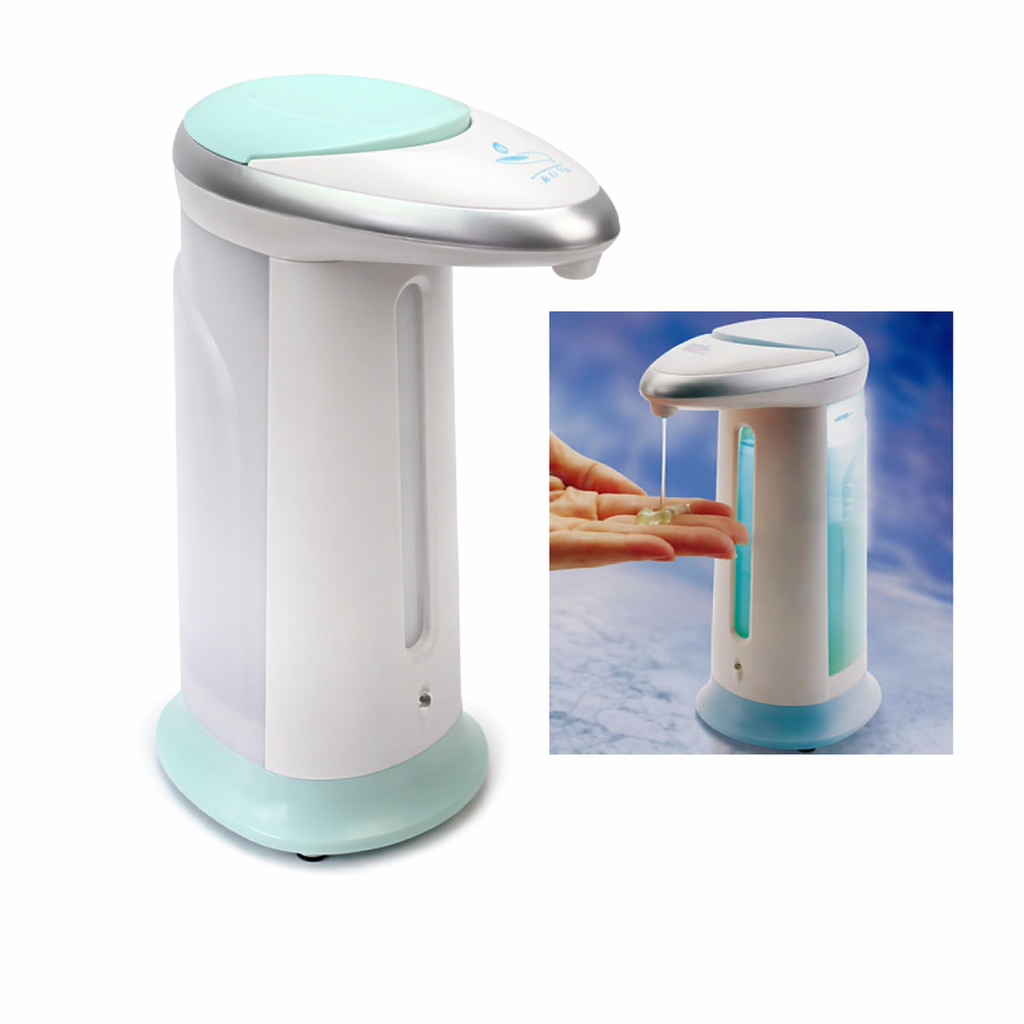DISPENSER EROGATORE DOSATORE SAPONE AUTOMATICO INFRAROSSI CON FOTOCELLULA