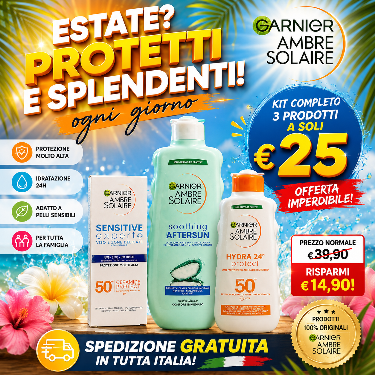 Kit Protezione Solare Garnier Ambre Solaire
