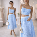 Completo in pizzo due pezzi – elegante e femminile