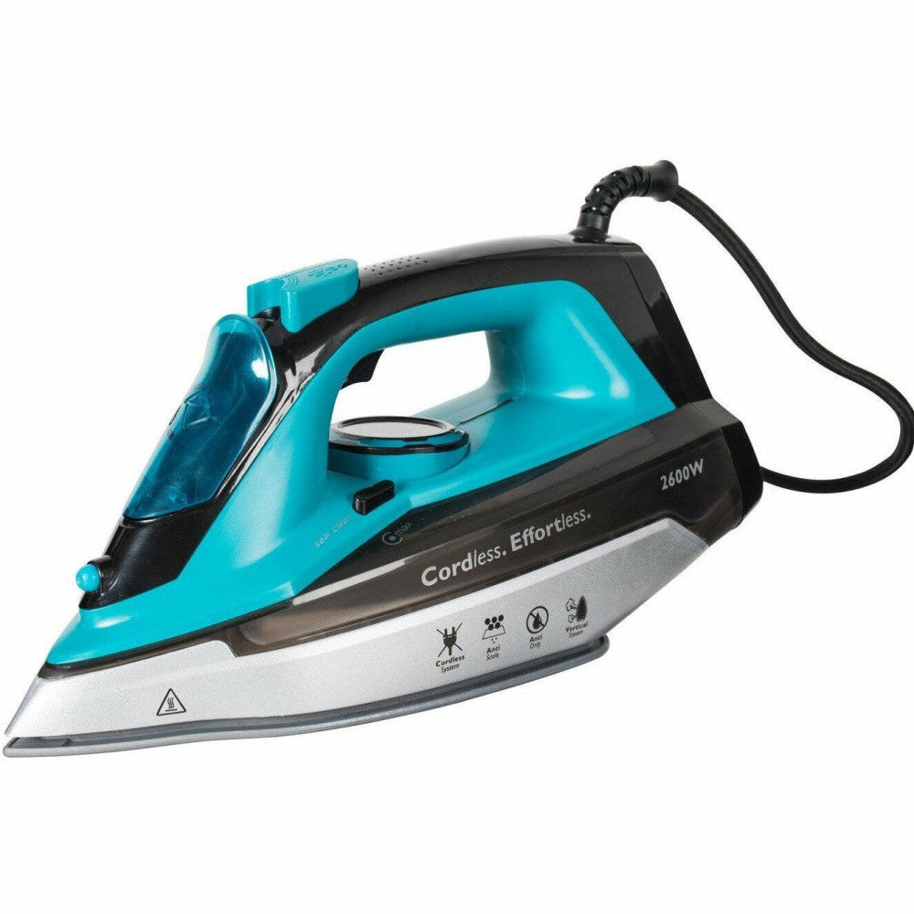 Ferro da stiro a vapore 2600W con caldaia piastra in ceramica cordless