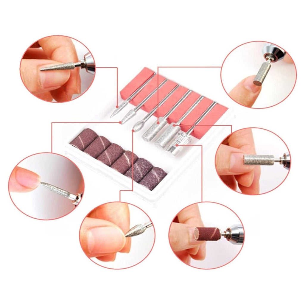 FRESA PER MANICURE 20000 GIRI/MIN ELETTRICO GEL LUCIDATORE PEDICURE SET LIME PER UNGHIE