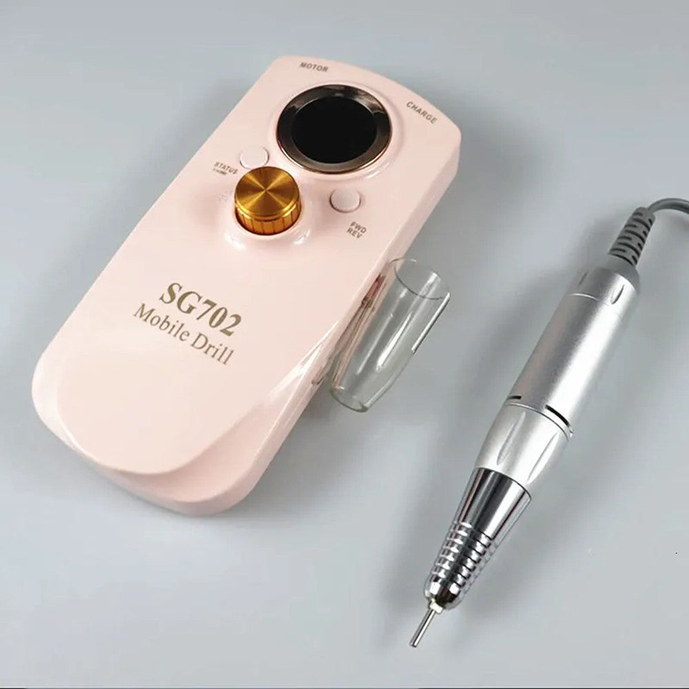 FRESA PER UNGHIE PORTATILE RICARICABILE 35000 RPM STRUMENTI NAIL ART MANICURE SET PUNTE