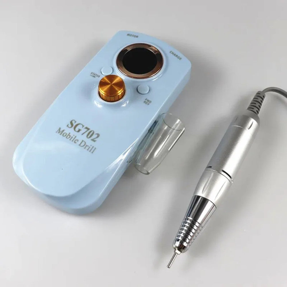 FRESA PER UNGHIE PORTATILE RICARICABILE 35000 RPM STRUMENTI NAIL ART MANICURE SET PUNTE